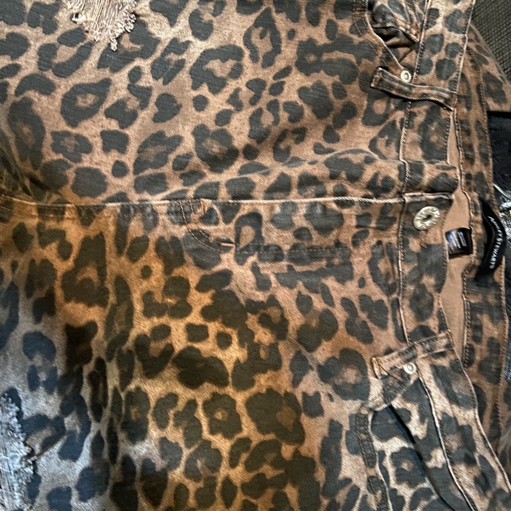 Ashley Stewart Animal Print  jeans  size 16 plus size